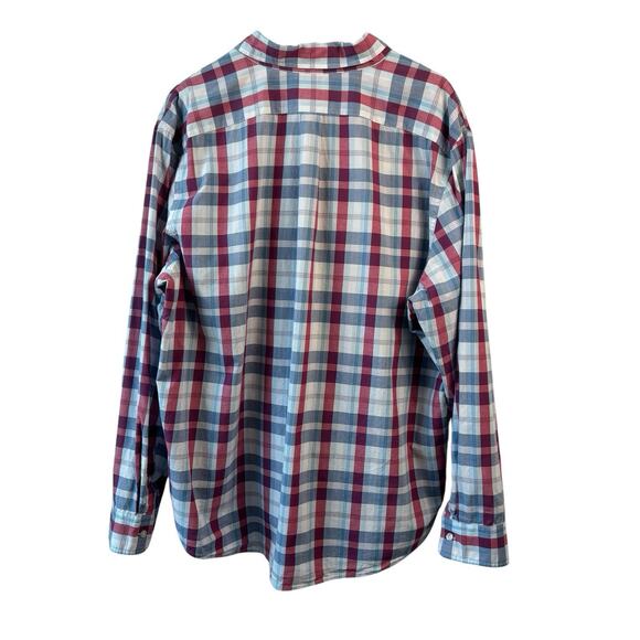 Vineyard Vines Mens Shirt XXL Blue Pink Plaid Tucker Slim Flit Business Casual - Picture 7 of 7